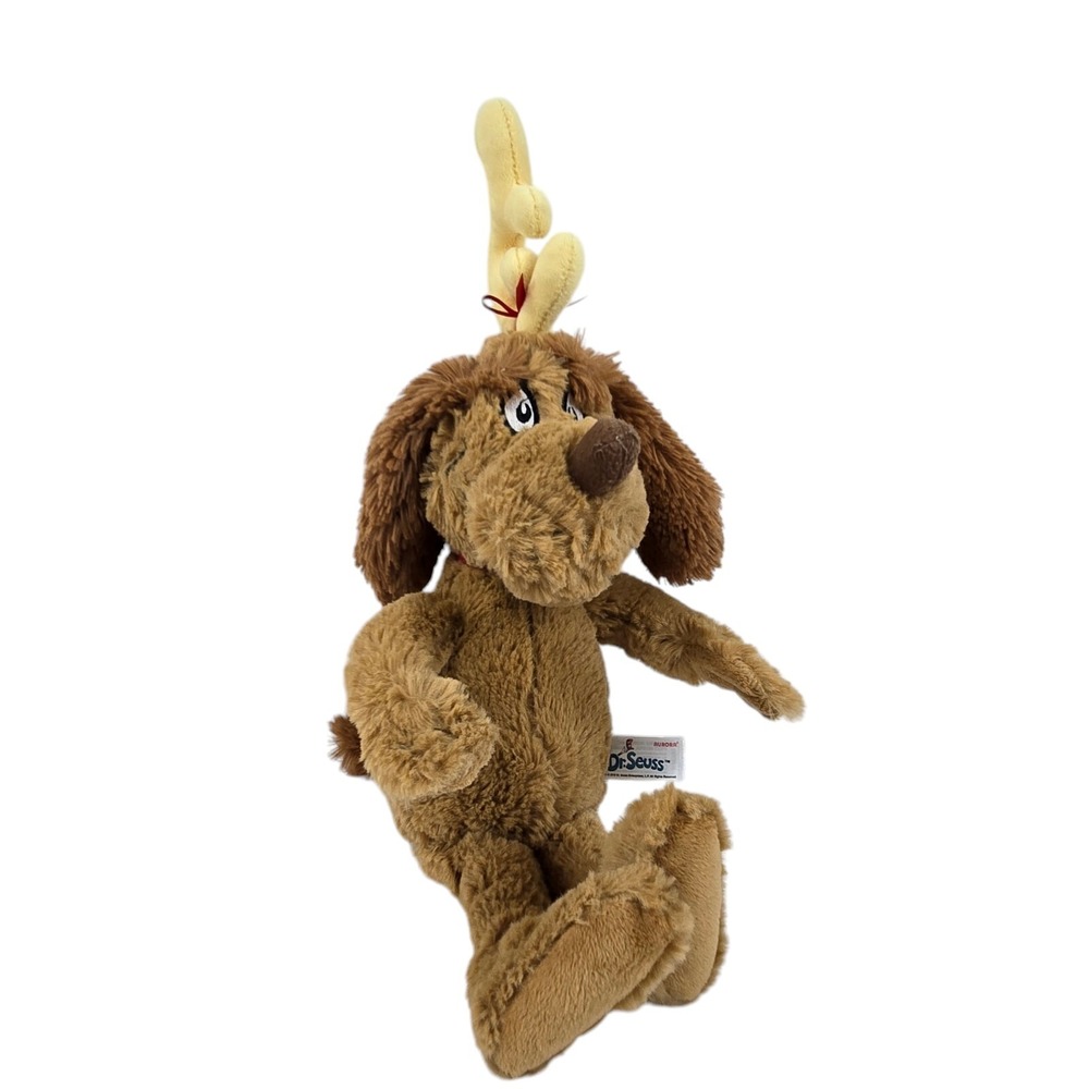 Dr Seuss Max the Dog How the Grinch Stole Christmas Plush‎ Toy 16" Aurora NWOT